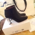 Celine ankle boots short silver heel